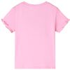 T-shirt med korta ärmar för barn ljus rosa 104