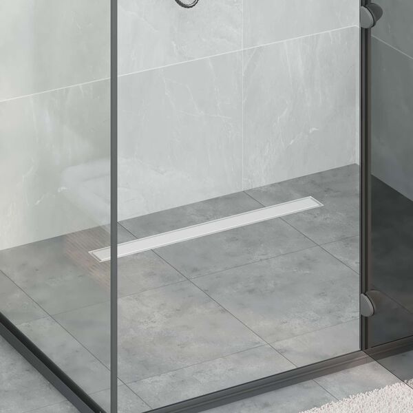 vidaXL 2 i 1 Duschavlopp Silver 70 cm Rostfritt St&aring;l 304