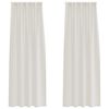 vidaXL Voile Gardin 2 st Kr&auml;m 260 x 140 cm Polyester
