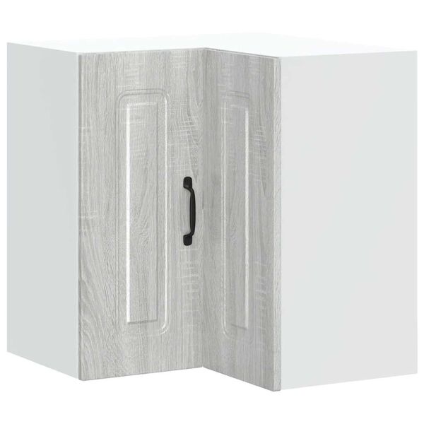 vidaXL V&auml;ggh&ouml;rnsk&aring;p f&ouml;r k&ouml;k Kalmar gr&aring; sonoma konstruerat tr&auml;