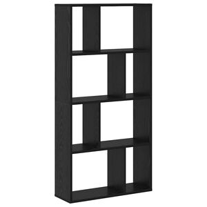 vidaXL Boksk&aring;p 8 niv&aring;er 60 x 20 x 120,5 cm Konstruerat tr&auml; Svart Ek
