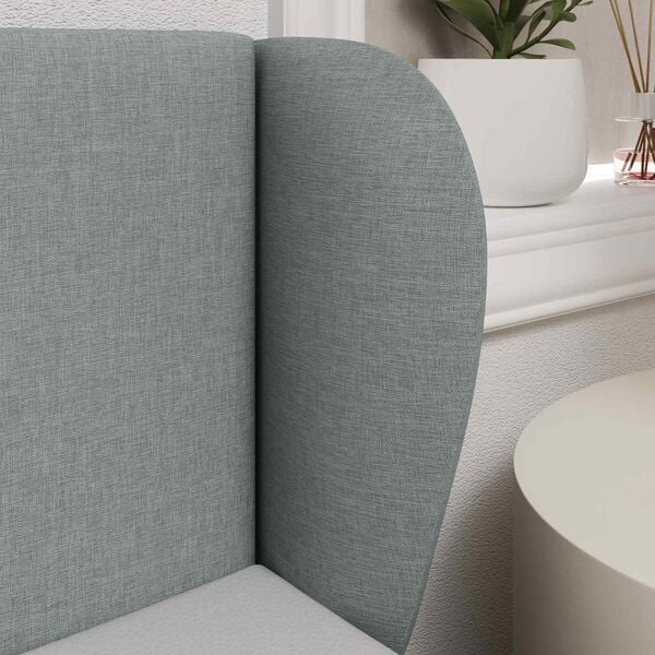 vidaXL S&auml;nggavel &Ouml;ra Ljusgr&aring; 40 x 23 x 6 cm tyg