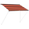 vidaXL Markis 100x150 cm orange och brun