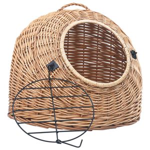 vidaXL Kattbur 60x45x45 cm naturlig pil