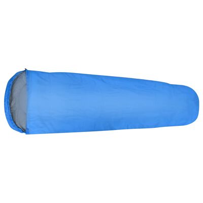 vidaXL Lätta sovsäckar 2 st blå 15°C 850g