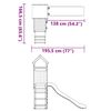 vidaXL Lekplats impregnerad furu