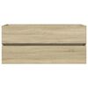 vidaXL Tvättställsskåp sonoma-ek 100x38,5x45 cm konstruerat trä