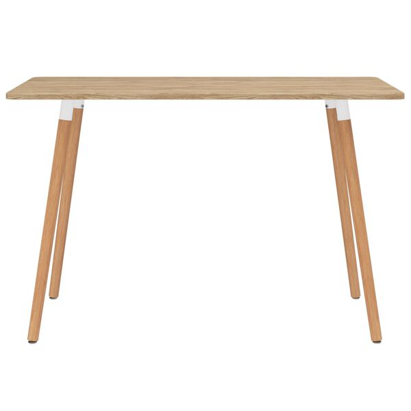 vidaXL Matgrupp 7 delar vit och svart