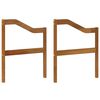 vidaXL Armst&ouml;d 2 pcs Naturlig 59 x 4 x 73 cm Massivt Akaciatr&auml;