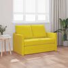 vidaXL Golvb&auml;ddsoffa 2-i-1 m&ouml;rkgul 122x204x55 cm sammet
