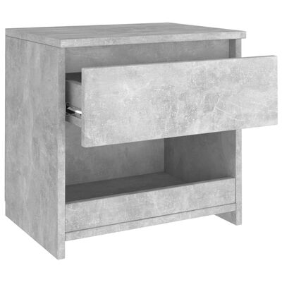 vidaXL Nattduksbord betonggrå 40x30x39 cm spånskiva