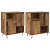 vidaXL Sideboard 2 st Gammalt tr&auml; 60 x 35 x 70 cm