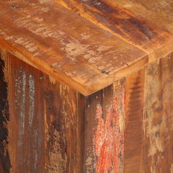 vidaXL TV-b&auml;nk 110x30x40 cm massivt &aring;tervunnet tr&auml;