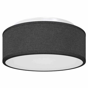 vidaXL Taklampa med str&aring;lkastare Svart 30 x 30 x 13,5 cm tyg