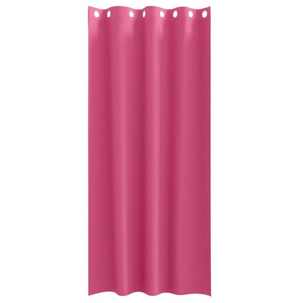 vidaXL Mörkläggningsgardiner med Ringar 2 pcs Klart Pink 225 x 140 cm