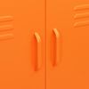 vidaXL Förvaringsskåp orange 80x35x101,5 cm stål