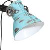vidaXL Golvlampa 25 W nött blå 25x25x90/140 cm E27