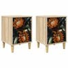 vidaXL Nattduksbord LOCHEM 2 st Sonoma-ek 36 x 33 x 50 cm
