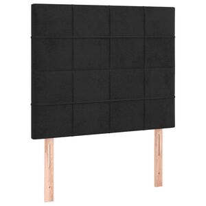 vidaXL S&auml;nggavel svart 80x5x118/128 cm sammet
