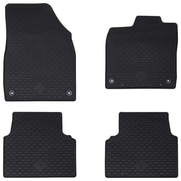 vidaXL Bilmatta 4 pcs Svart Passar VW ID.3 2019- Gummi