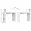 vidaXL Skrivbord med hylla Vit 100 x 40 x 90 cm Konstruerat trä