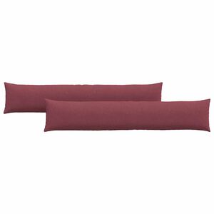vidaXL Sofakuddar 2 pcs Vinr&ouml;d 200 x 40 cm tyg
