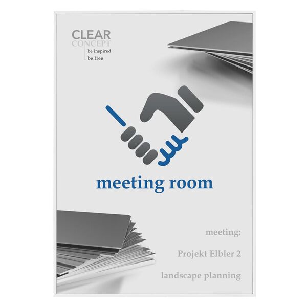 MOEDEL Infoskylt A4 vit