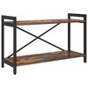 vidaXL Hyllsystem 80 x 30 x 50 cm Konstruerat tr&auml; R&ouml;kt ek