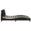 vidaXL Bed Frame without Mattress Black 160x200 cm Fabric