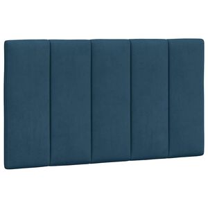 vidaXL Headboard Cushion "Hanko" Blue 80 cm Velvet