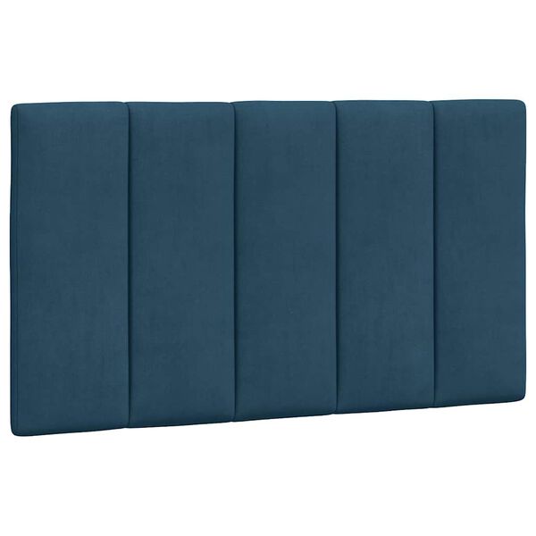 vidaXL Headboard Cushion "Hanko" Blue 80 cm Velvet