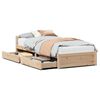 vidaXL S&auml;ngram utan madrass 75x190 cm massiv furu