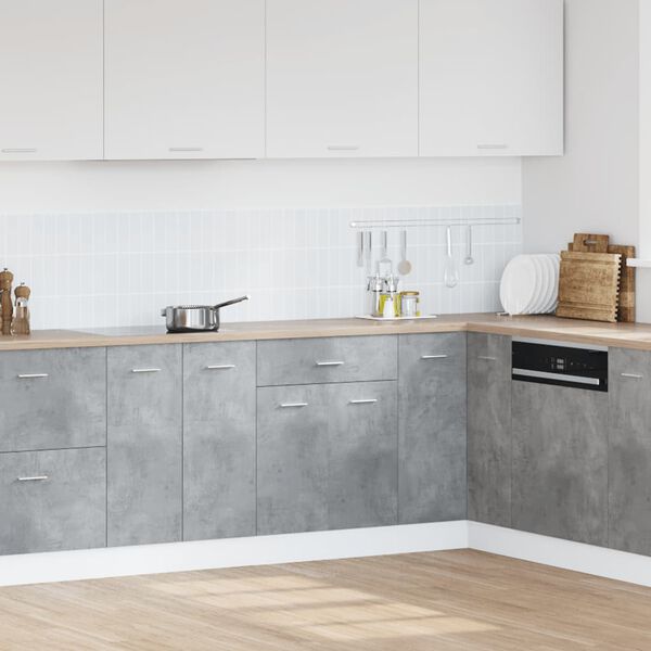 vidaXL Underskåp med låda “Lyon” betonggrå 60x46x81,5 cm