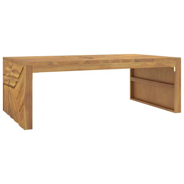 vidaXL Soffbord 110x60x38 cm massiv teak