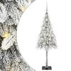 vidaXL Julgran med 150 LED-lampor med stativ Vit 120 cm PE och St&aring;l