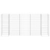 vidaXL Planteringsgabion H-formad stål 260x40x120 cm