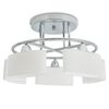 vidaXL Taklampa med ovala glassk&auml;rmar f&ouml;r 5 E14-lampor 200 W