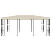 vidaXL Paviljong 3x6 m gräddvit