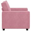 vidaXL Soffstol rosa 100x78x84 cm sammet
