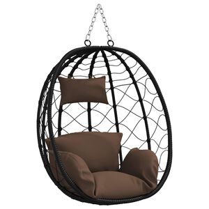 vidaXL H&auml;ngande &auml;ggstol konstrotting 91,5 x 54,5 x 107 cm Brun