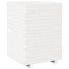 vidaXL Odlingsl&aring;da 50x50x72,5 cm vit massiv furu