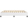 vidaXL Boxspring-s&auml;ngram vit 200x200 cm konstl&auml;der