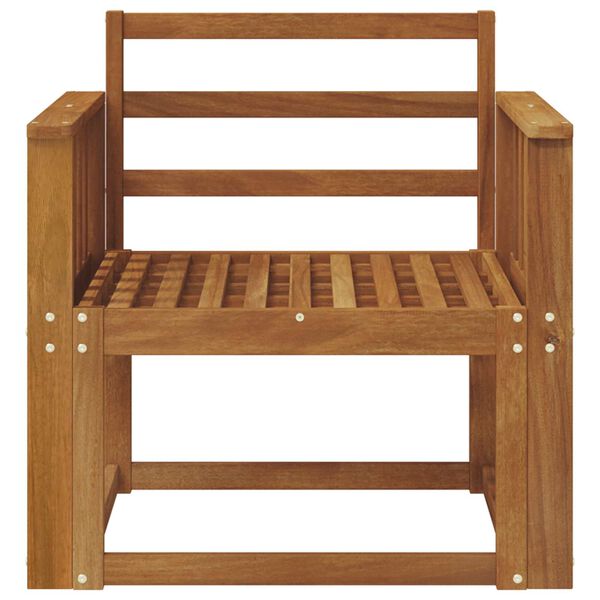 vidaXL Utomhussoffa Massivt Akaciatr&auml; Naturf&auml;rg