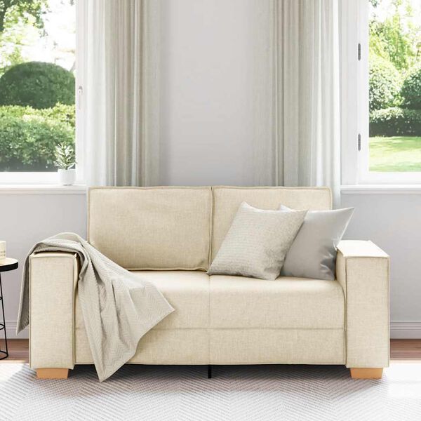 vidaXL 2-sits soffa linne 160x78x84 cm