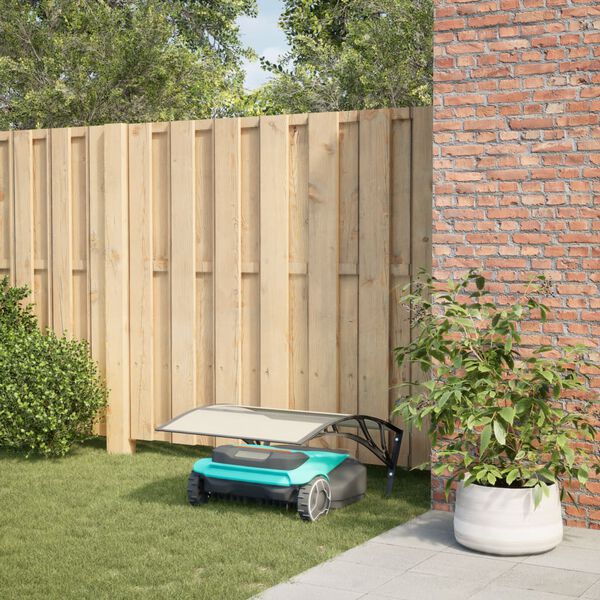 vidaXL Robotgr&auml;sklippare Garage Svart 80x101x46 cm