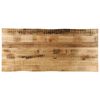 vidaXL Bordsskiva 140x60x3,8 cm levande kant massivt grovt mangotr&auml;