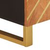 vidaXL Tv-b&auml;nk brun och svart 105x33,5x46 cm massivt mangotr&auml;