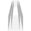 vidaXL Planteringsgabion upph&ouml;jd galvaniserat st&aring;l 450x50x50 cm