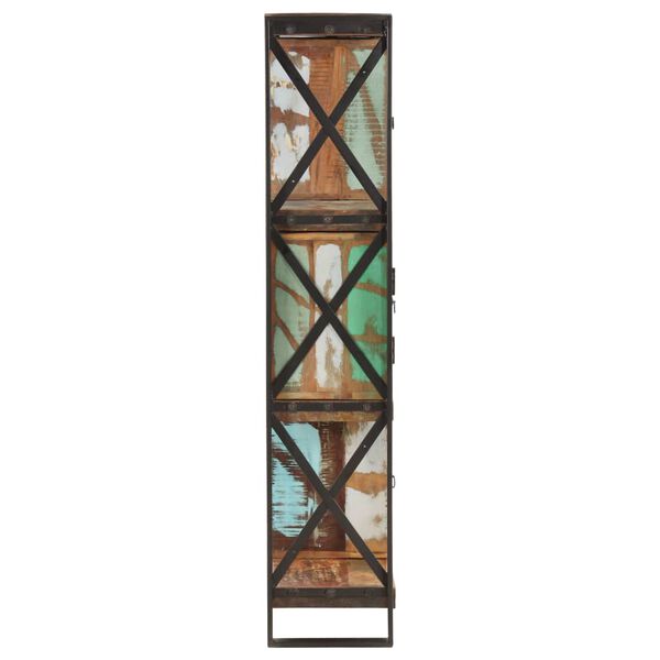 vidaXL Bokhylla 90x30x150 cm massivt &aring;tervunnet tr&auml;