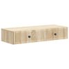 vidaXL V&auml;ggmonterad sidobord Sonoma-ek 87,5 x 34,5 x 17 cm